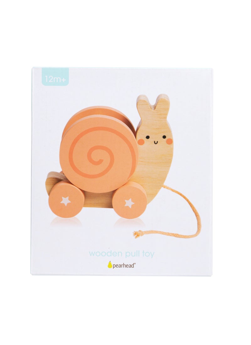 pearhead snail wooden pull toy  - Image 3