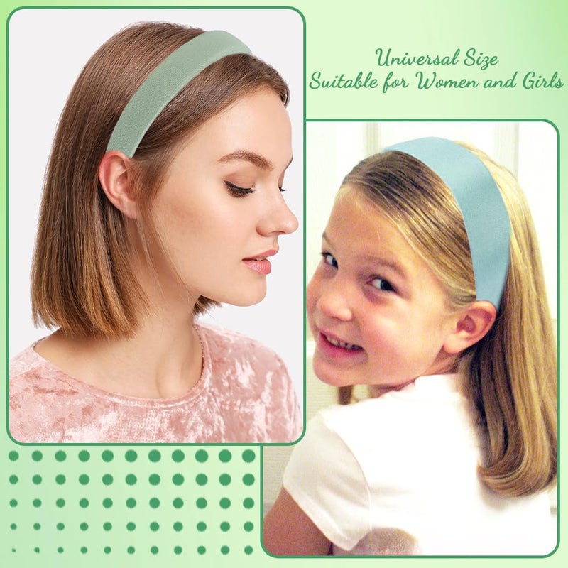 AHONEY 7 Pack Turquoise Headbands for Girls Women Headbands Trendy Non Slip Hairbands Cute Hair Accessories Multi-style Headband Pack Diademas Para Mujer - Image 4