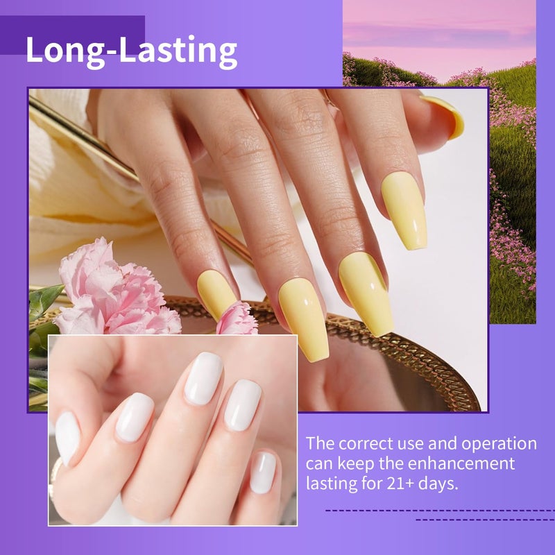 JODSONE 60 Bottles of Gel Nail Polish Kit with U V Light 55 Kinds of Gorgeous and Charming Gel Polish Kit 5 Pieces Soak off Glossy Matte Top Coat Base Coat - Image 4