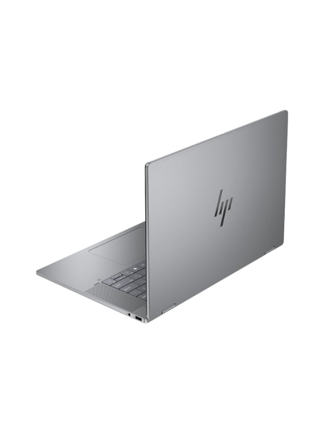 HP لابتوب OmniBook X Flip 2-in-1 AI 16-ar0000nx بشاشة OLED بدقة 3K (2880x1800) مقاس 16 بوصة، معالج AMD Ryzen AI 7 350، ذاكرة وصول عشوائي DDR5 سعة 24 جيجابايت، قرص صلب SSD سعة 1 تيرابايت، بطاقة رسومات AMD Radeon، نظام التشغيل Windows 11 Home، يدعم اللغتين الإنجليزية والعربية، لون فضي الإنجليزية/العربية - Image 5