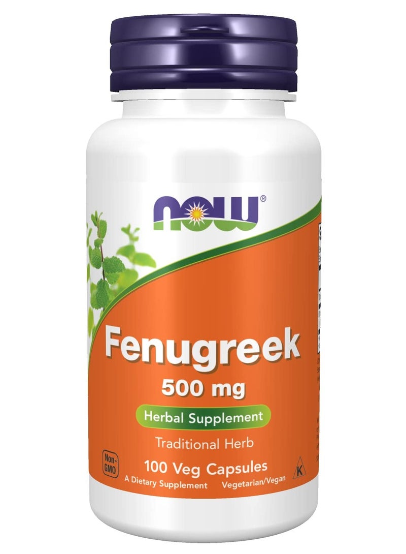 now Fenugreek 500 Mg 100 Capsules - Image 1