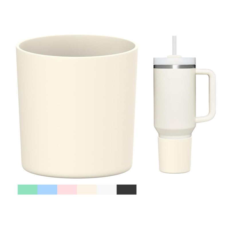 WUQID Higher Silicone Boot Compatible with Stanley Quencher H20 40oz 30oz 20oz IceFlow Flip 30oz 20ozFit Same Diameter 20oz40oz Tumbler Cups AntiSlip Bottle Bottom Sleeve Cover - Image 2
