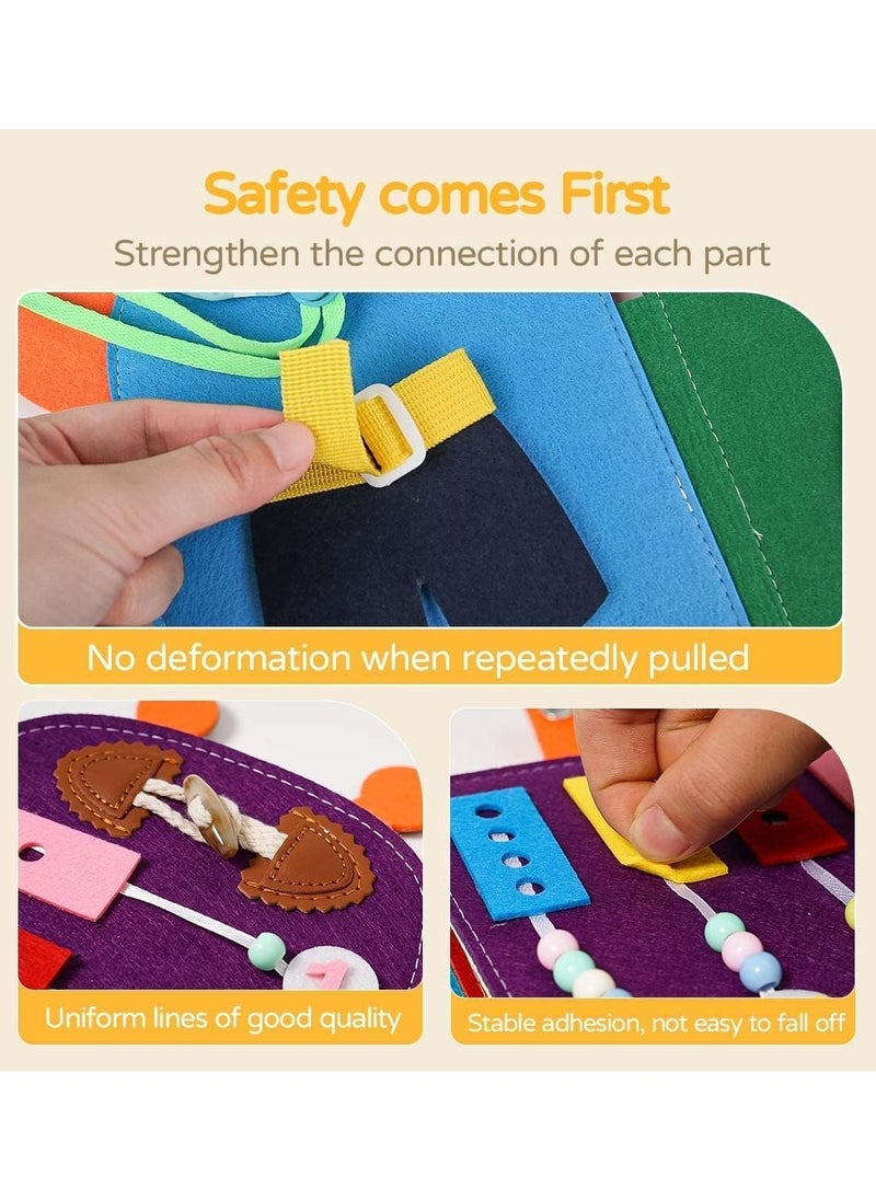 Generic Busy Board for Toddlers 1-3, Giraffe Montessori Sensory Toys,Plane Travel Activities Educational Toys,Busy Board for 1+ Year Old Basic Dress Skills Toys for Boys & Girls Gifts  - Image 3