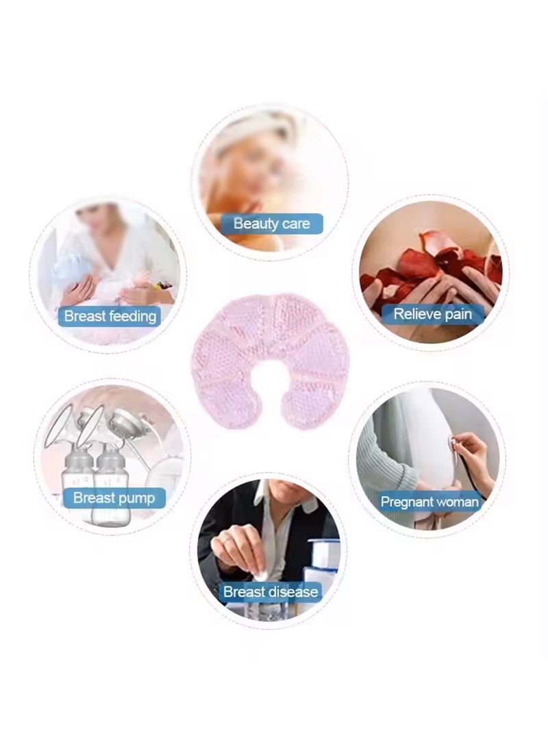 ARINA 2-Pack Cooling Breast Therapy Pads with Soft Plush Backing - Hot or Cold Use for Soothing Breastfeeding Pain Relief, Engorgement, and Increased Milk Production  - Image 4
