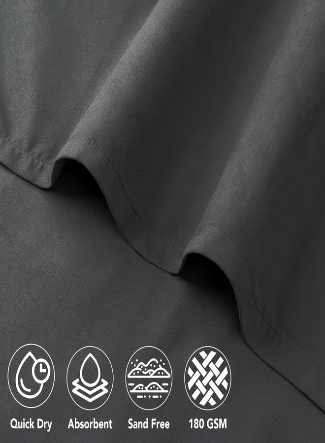 Suncube SUN CUBE Surf Poncho Changing Robe with Hood, Quick Dry Microfiber Wetsuit Changing Towel for Surfing Beach Swim Outdoor Sports Men, Absorbent Wearable Towel Cover Up with Pocket, Gray - Image 5