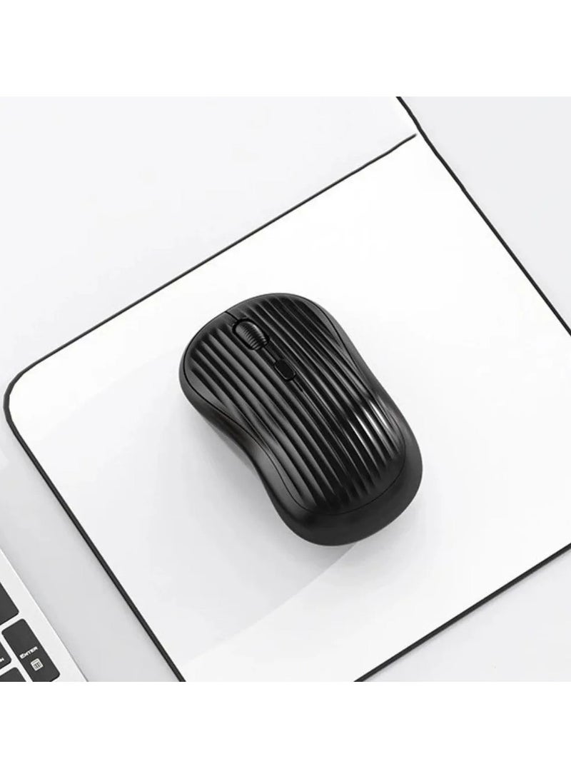 2.4G Dual-Mode Wireless Mouse (Bluetooth + USB Receiver) – Silent Rechargeable Gaming Mouse, High Precision 1600 DPI, Ergonomic Design, Compatible with PC, MacBook, Tablet & Laptop - Image 1