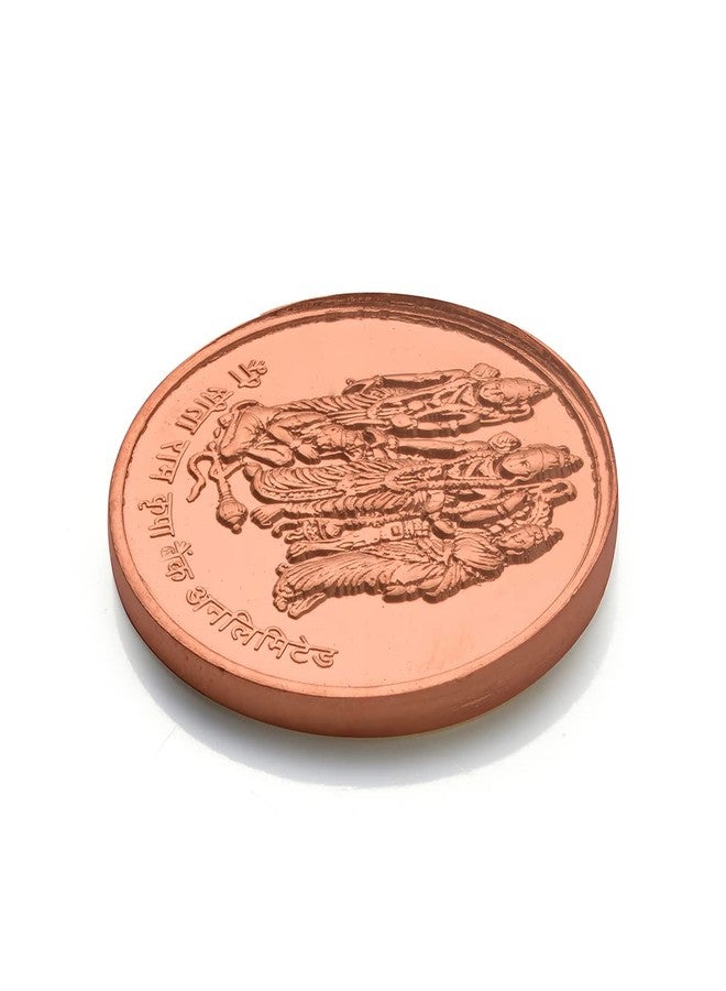 Pray Everyday Hindu God's and Goddesses Spiritual and Religious Sita Ram Ji Copper Coin (Set of 7) - Image 2