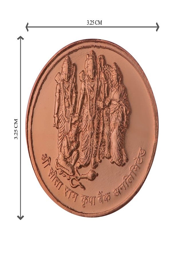 Pray Everyday Hindu God's and Goddesses Spiritual and Religious Sita Ram Ji Copper Coin (Set of 7) - Image 3