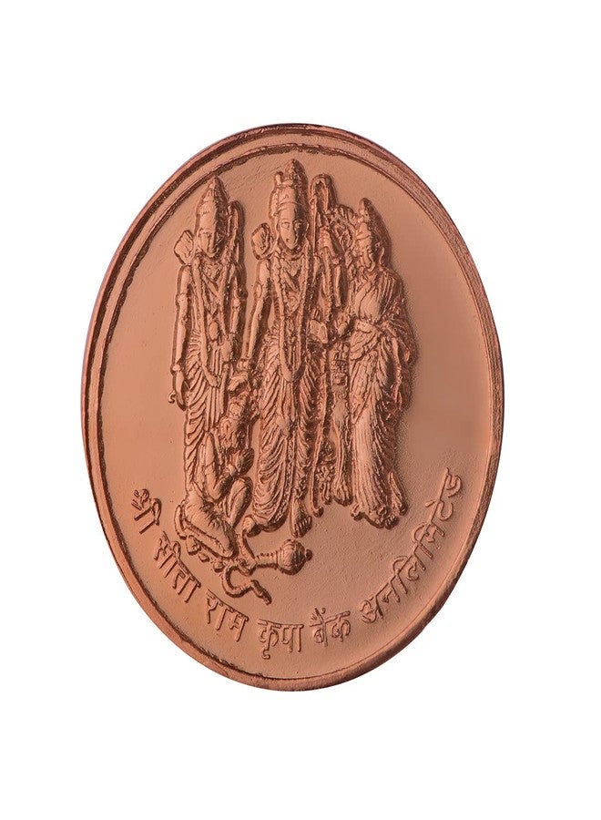 Pray Everyday Hindu God's and Goddesses Spiritual and Religious Sita Ram Ji Copper Coin (Set of 7) - Image 1