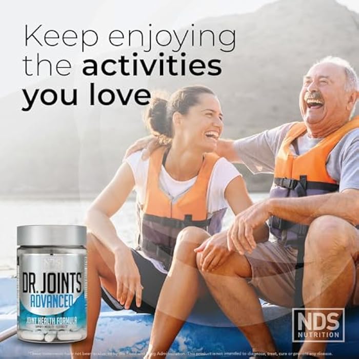 Dr. Joints NDS Nutrition Advanced Joint Health Formula - 90 Capsules | FruiteX-B, Glucosamine Sulfate, Chondroitin, Improved Joint Mobility and Flexibility Support, 30 Servings, Unflavored - Image 4