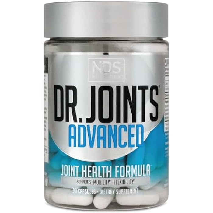 Dr. Joints NDS Nutrition Advanced Joint Health Formula - 90 Capsules | FruiteX-B, Glucosamine Sulfate, Chondroitin, Improved Joint Mobility and Flexibility Support, 30 Servings, Unflavored - Image 1