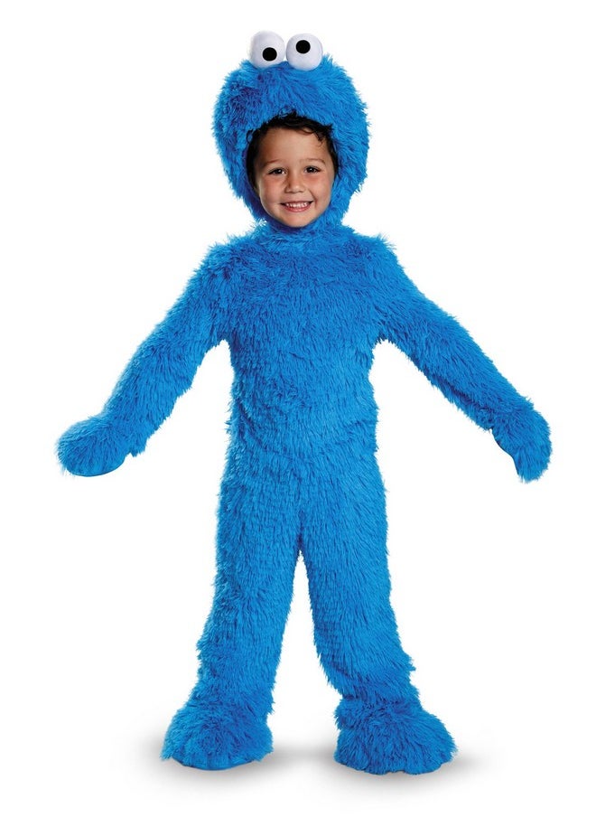 Disguise Cookie Monster Extra Deluxe Plush Costume, Medium (3T-4T)  - Image 1