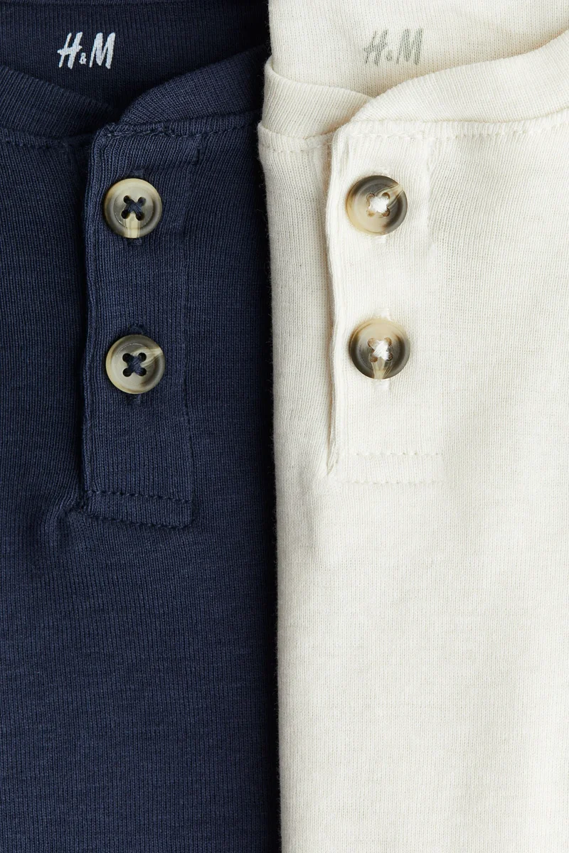 اتش اند ام بلوزة بقبّة مستديرة - عبوة من قطعتين