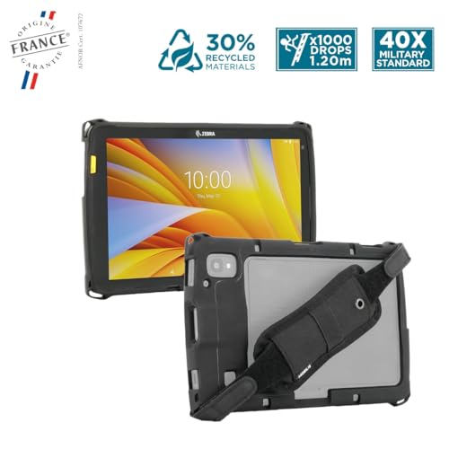 MOBILIS Rugged Case for Zebra ET40 ET45 Enterprise Tablets with Handstrap Military Grade Shockproof Protective Cover Compatible with Zebra Accessories Recycled Materials 8 - Image 3