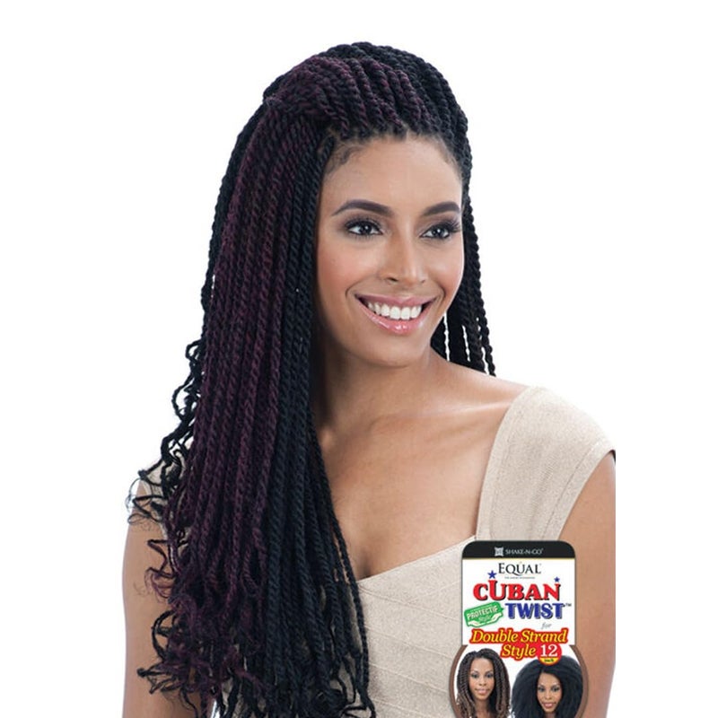 Shake-N-Go Shake N Go Equal Synthetic Cuban Twsit Braid 24 1B Off Black