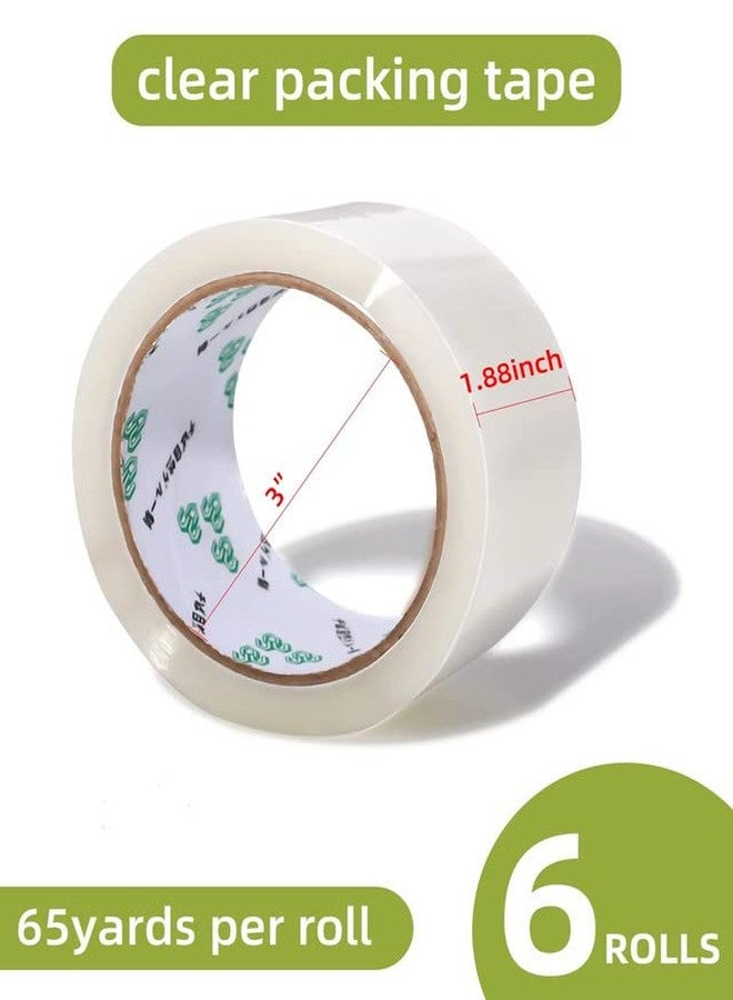 Naughty angels Clear Packing Tape Heavy Duty Packaging Tape Refills for Shipping, Moving, and Storage Sealing, Strong Clear Cartoon Sealing Tape 1.88 inches x 65 Yards - 6 Rolls-Total 390 Yards - Image 2