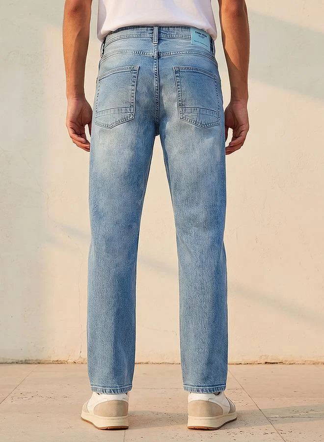 Splash FAV BLUE Men Straight Fit High Rise Jeans for Men | Best Price UAE