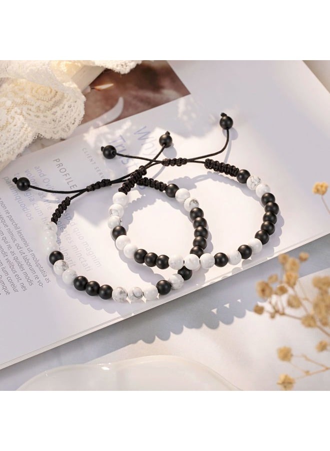 UNGENT THEM Matching Couples Bracelets Morse Code Boyfriend Girlfriend Long Distance Relationship Christmas I Love You Valentines Day Gifts for Him Her Boyfriend Girlfriend Women Men - Image 4