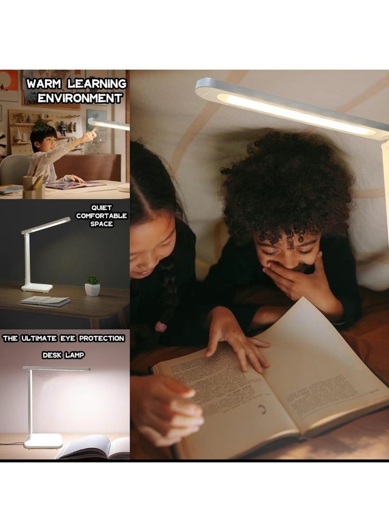 LED Desk Lamp for computer/desktop, rechargeable, study Lamp for Kids, Office, home with USB Charging Port - Image 4