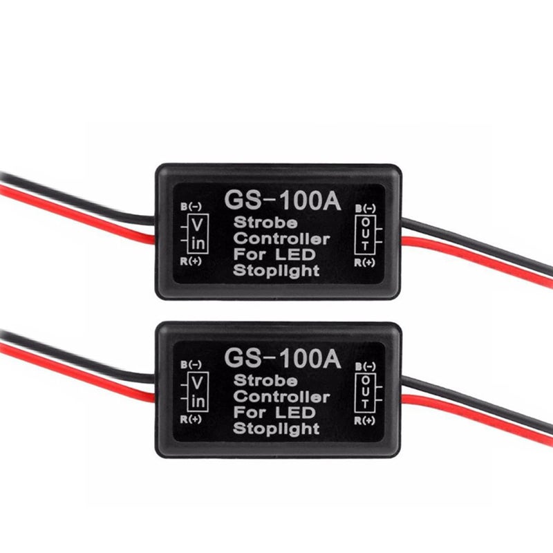 iBrightstar 9-30V Flashing Strobe Blinking Controller Flasher Module for LED Brake Tail Stop Light High Mount/3rd Brake Lights - 2Pack - Image 5
