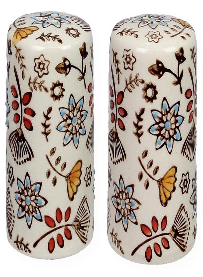 The Bridge Collection Country Floral Salt and Pepper Shakers, Unique Flower Salt & Pepper Shaker Set for Kitchen Counter, Cottagecore Home Tabletop Decor Accents - Image 2