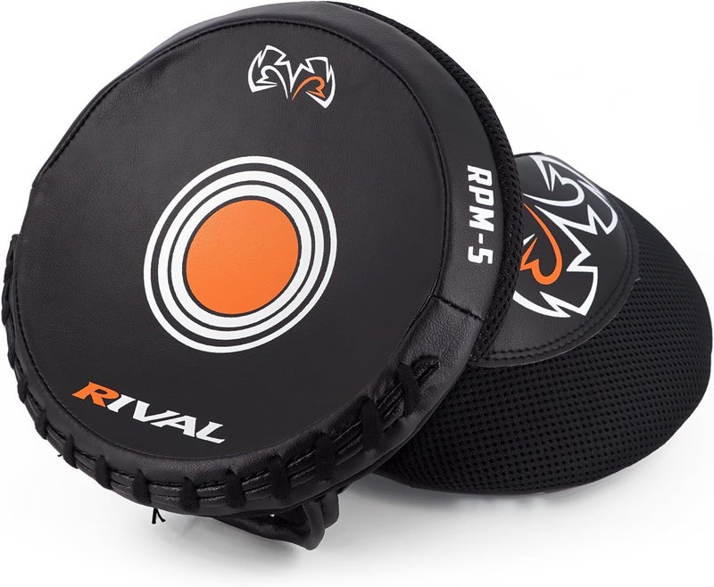 RIVAL Boxing RPM5 2.0 Parabolic Punch Mitts - Perfect for Precision and Combination Punching, 7" Diameter Striking Surface - Image 4