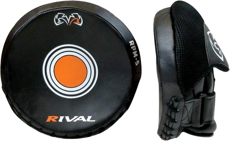 RIVAL Boxing RPM5 2.0 Parabolic Punch Mitts - Perfect for Precision and Combination Punching, 7" Diameter Striking Surface - Image 2