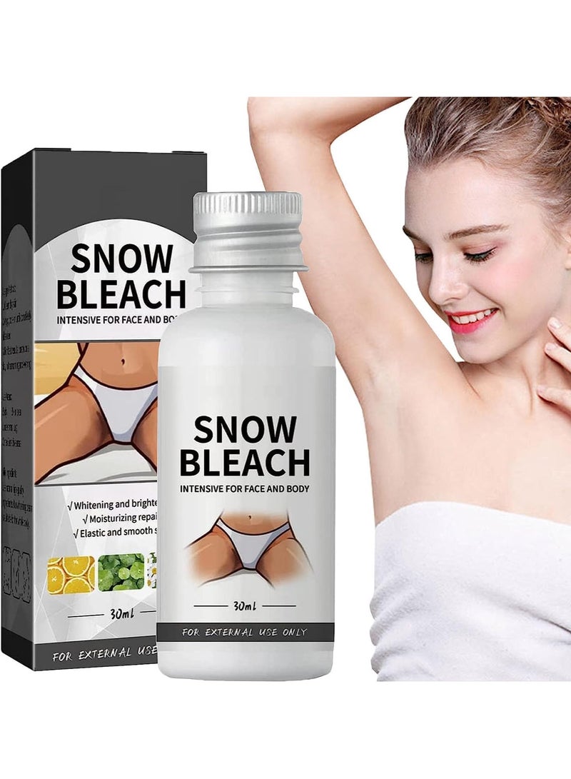 Jaysuing Snow Bleach Cream for Private Part Underarm Whitening, Dark Skin Bleaching Cream for Dark Spots, Face and Body Skin Lightening Bleaching Cream for Intimate Areas Brightening - Image 1