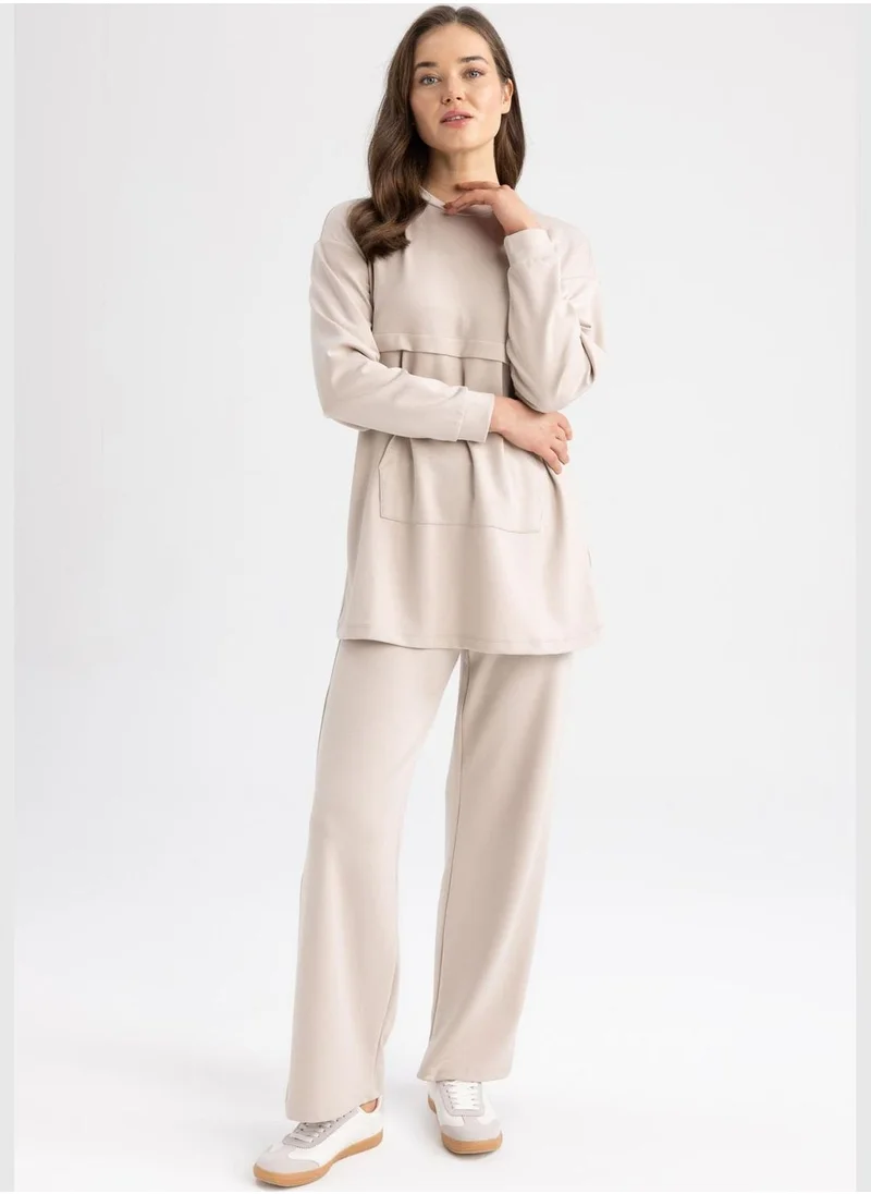 DeFacto Woman Wide Leg Knitted Trousers