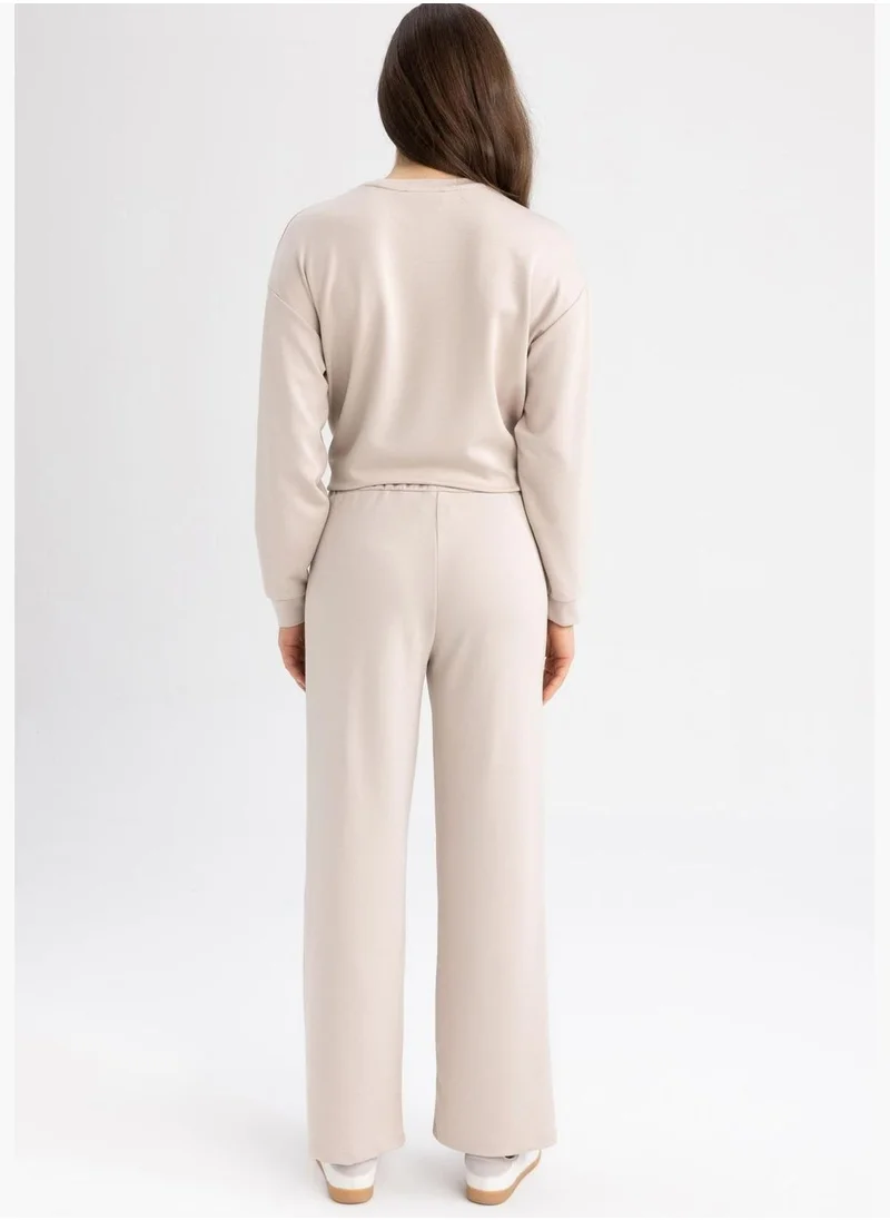 DeFacto Woman Wide Leg Knitted Trousers