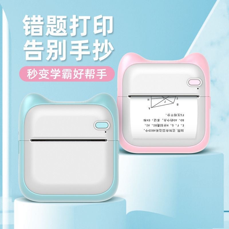 New Mini Pocket Wrong Title Printer Student Portable Label Po Bluetooth Thermal Printer - Image 3