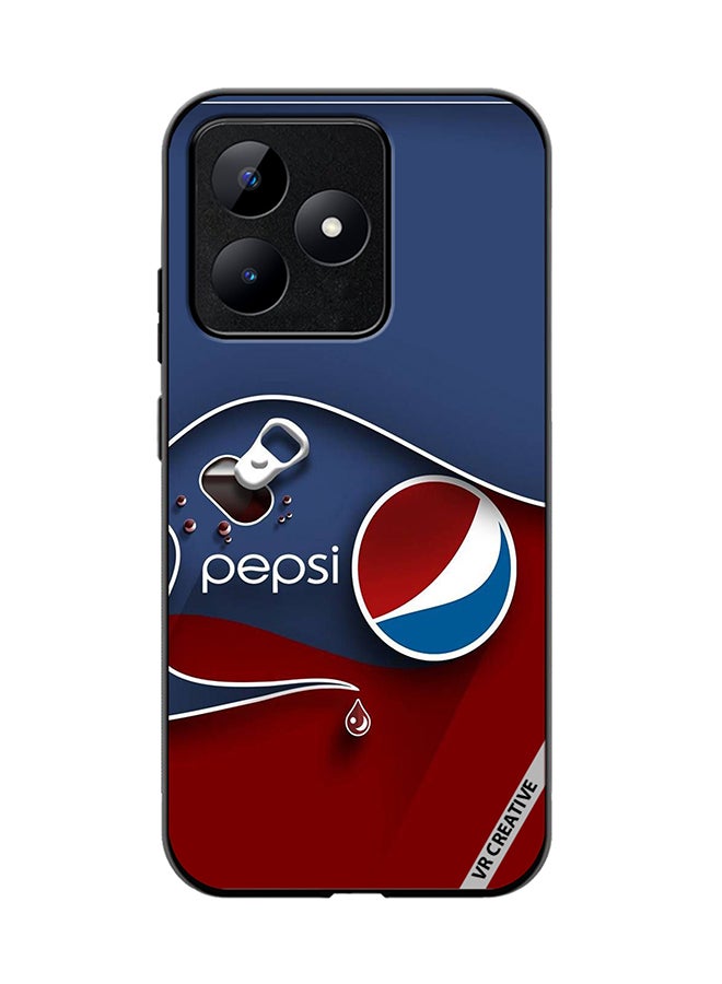 VR CREATIVE غطاء واقي لهاتف Realme C53 بتصميم بيبسي متعدد الألوان - Image 1