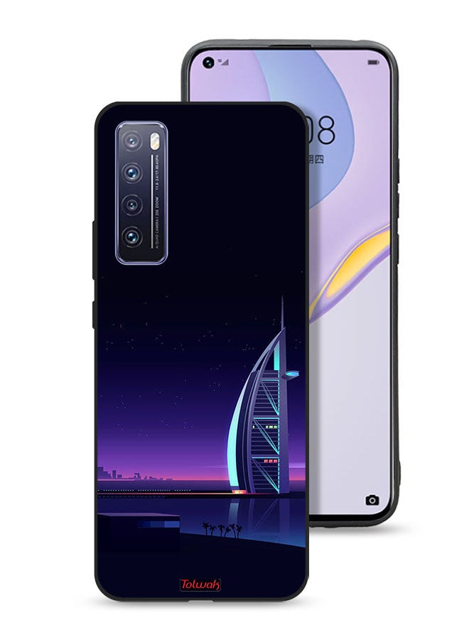 Tolwak Huawei nova 7 5G Protective Case Cover Burj Arab Digital Art  - Image 1
