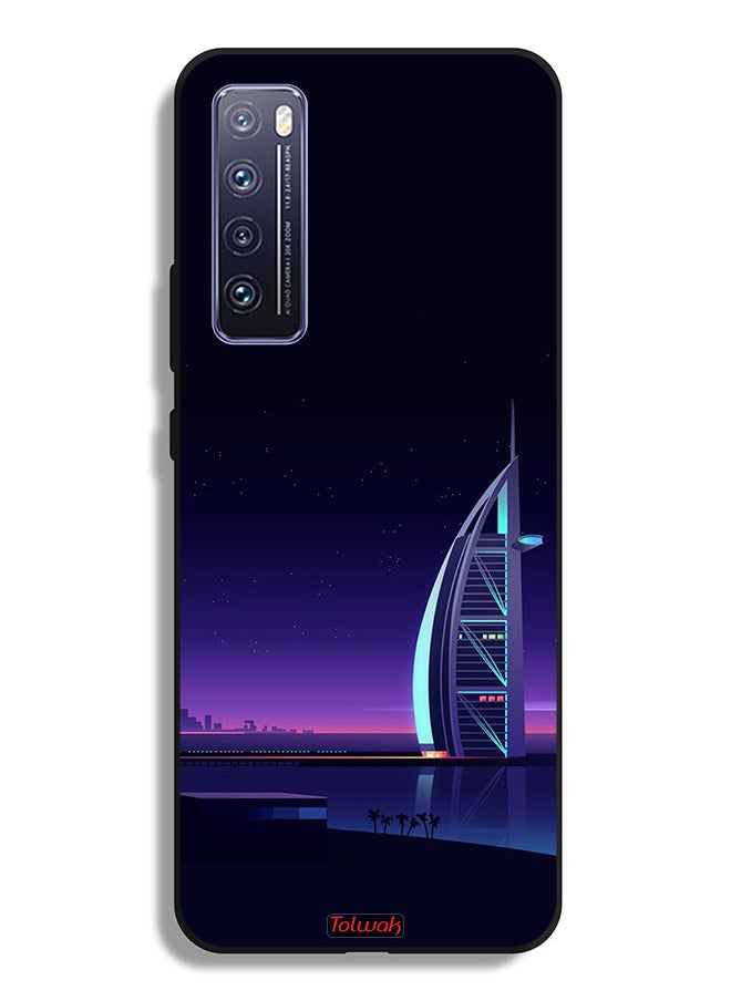 Tolwak Huawei nova 7 5G Protective Case Cover Burj Arab Digital Art  - Image 2