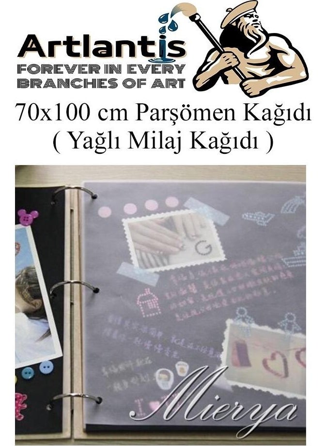 Artlantis Parchment Paper Millage Paper 70X100 cm 10 Pieces Oil Drawing Paper Parchment Fine Copy Paper  - Image 3