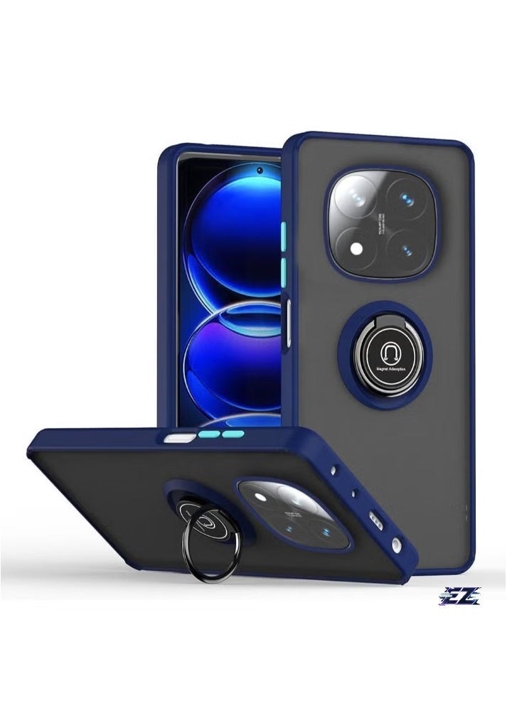 ELTRAZONE Xiaomi Redmi Note 14 Pro Plus 5G Case – Rotational Metal Ring Grip, Kickstand Feature, Magnetic Car Mount Holder, Shockproof TPU Bumper for Ultimate Protection – Slim, Durable Case for Redmi Note 14 Pro Plus 5G - Image 1