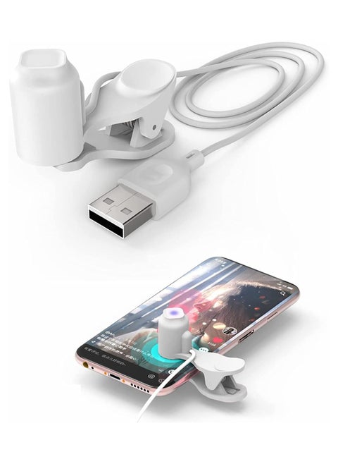 Auto-clicker Device for Mobile Phone and Tablet Computer Screen, Simulated Finger Clicking USB Simulator for Gaming, Shopping, Giving a Like in Tiktok, Lightning Deal, Live Broadcasts (White)
