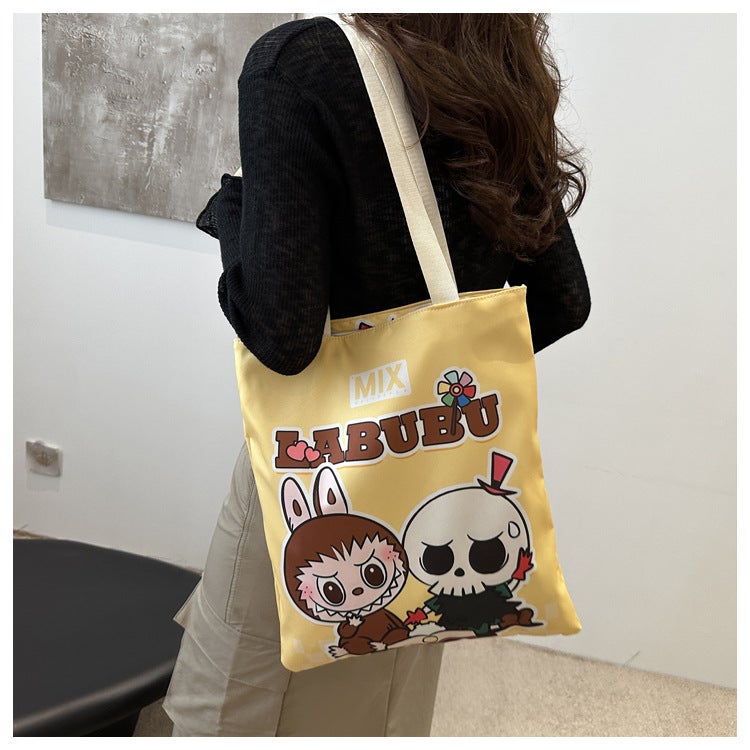 New Nylon Cloth Shoulder Bag Student Teach Bag Handbag Environmental Bag Canvas Bag Casual Shoulder Bag Shopping Bag - Image 4