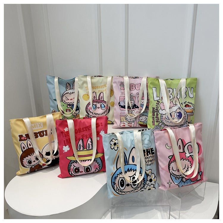 New Nylon Cloth Shoulder Bag Student Teach Bag Handbag Environmental Bag Canvas Bag Casual Shoulder Bag Shopping Bag - Image 2
