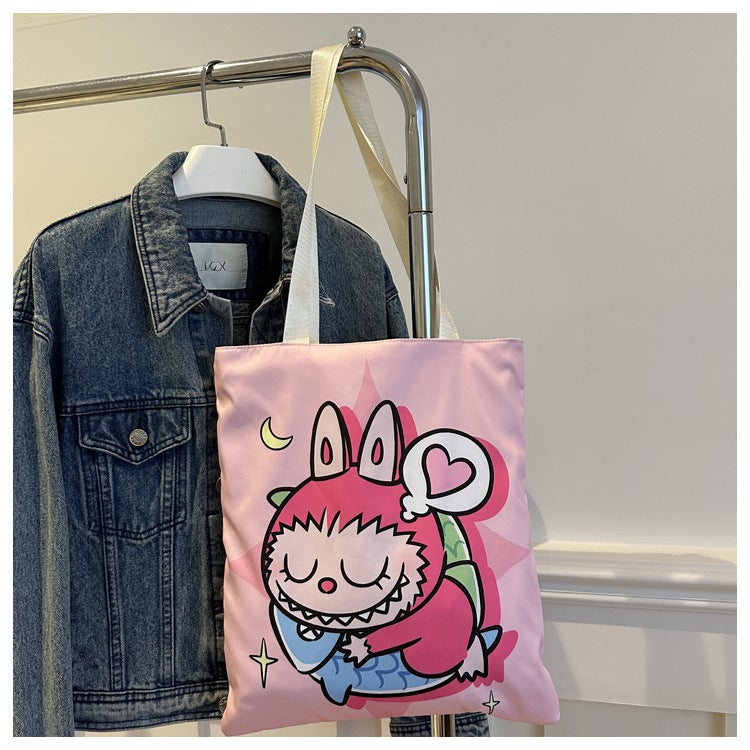 New Nylon Cloth Shoulder Bag Student Teach Bag Handbag Environmental Bag Canvas Bag Casual Shoulder Bag Shopping Bag - Image 1
