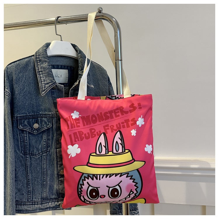 New Nylon Cloth Shoulder Bag Student Teach Bag Handbag Environmental Bag Canvas Bag Casual Shoulder Bag Shopping Bag - Image 3