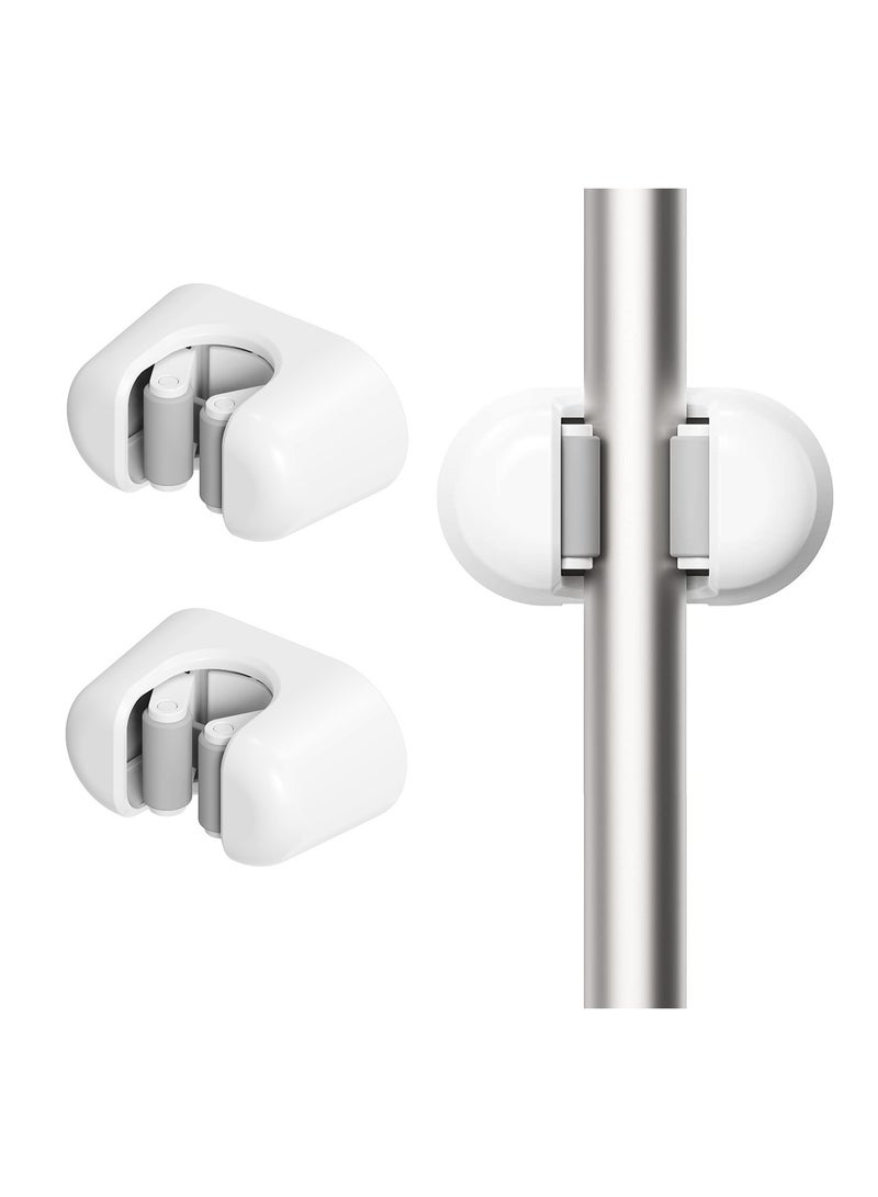 2 PCS Broom Holder, Wall Mount Mop Organizer Gripper, Self-adhesive Cleaning Suppliers Hanger Stands Rack for Bathroom, Kitchen, Garden, Garage Organization Storage - Image 1