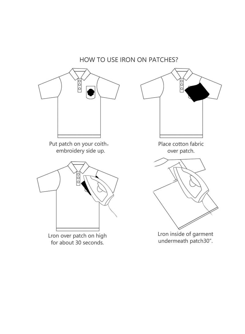 Patches for Clothing, 60 PCS Embroidered Iron On DIY Accessories, Random Assorted Decorative , Cute Sewing Applique Jackets, Hats, Backpacks, Jeans, Pieces Package - Image 4