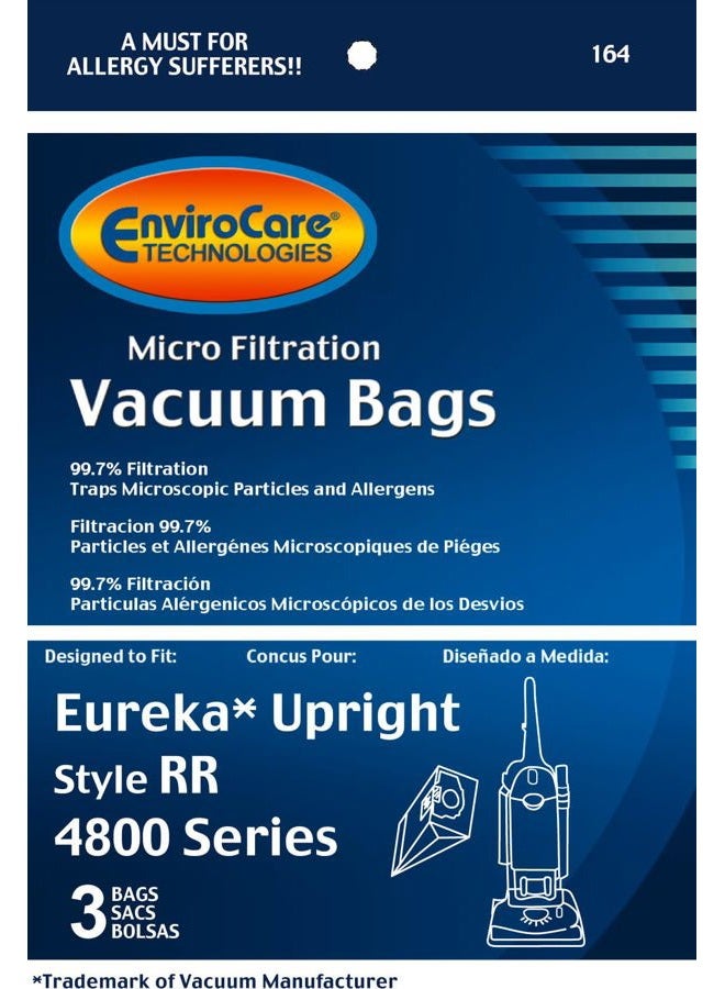 ENVIROCARE Eureka Style RR Vacuum Bags Microfiltration with Closure - 3 Pack - Image 3