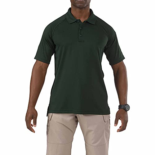 5.11 Tactical Men's Performance Short Sleeve Polo Shirt, Style 71049, L.E. Green, Small - Image 5