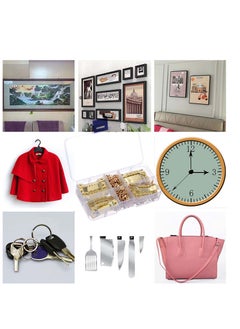 Y&D Wall Hanging Kit, Picture Painting Mirror Hooks, Hangers, for Mounting Frames Mirrors, Clock, Shelves, Pictures, Canvas, Office Pictures  - Image 3