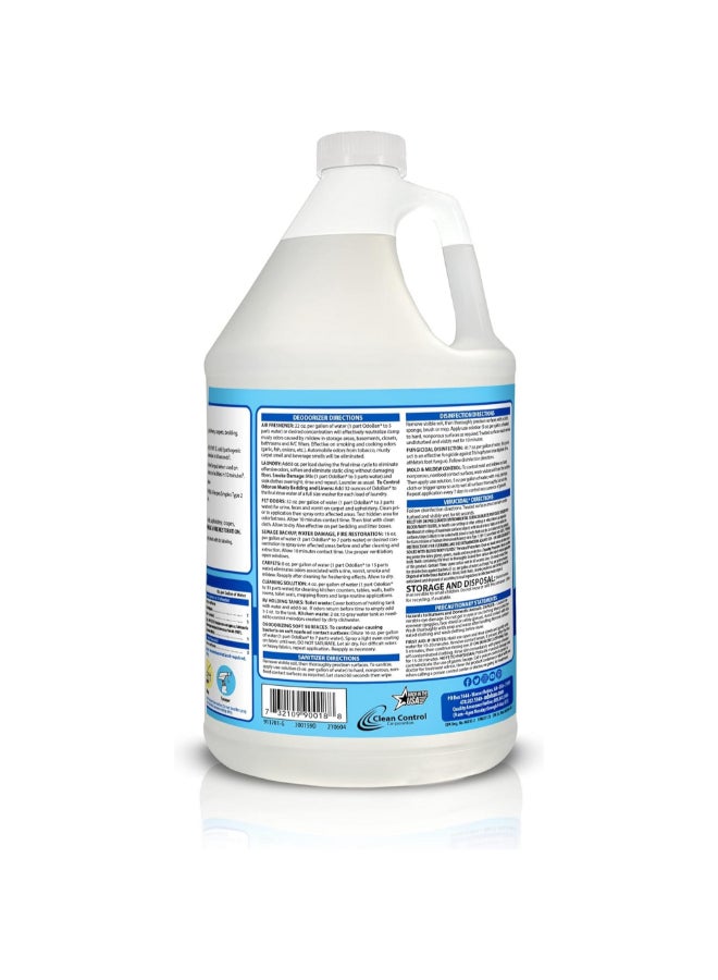 ODOBAN Fresh Linen Scented Laundry and Air Freshener Disinfectant Clear 1 Gal 911701-G4 - Image 2