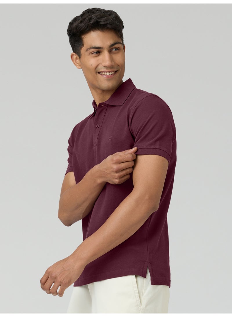 اكس واي اكس اكس تيشيرت بولو رجالي من XYXX، مصنوع من قطن ممشط نقي، بقصة عادية. - Image 4