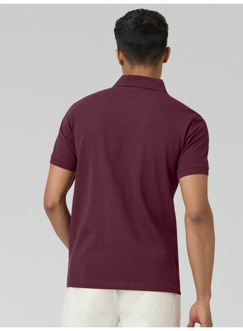 اكس واي اكس اكس تيشيرت بولو رجالي من XYXX، مصنوع من قطن ممشط نقي، بقصة عادية. - Image 2