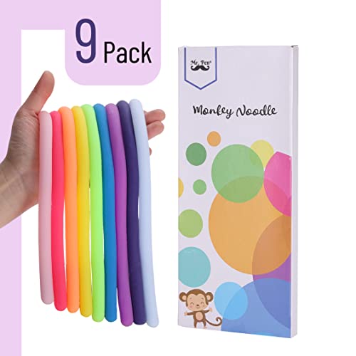 Mr. Pen Mr Pen Monkey Noodle Fidget Toy 9 Pack Fidget Noodles Stretchy Strings Fidget Toys Sensory Noodles Sensory Toys Calming Toys Sensory Fidget Toys Stretchy Toys Autism Toys - Image 5